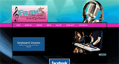 Desktop Screenshot of famemusicacademy.com