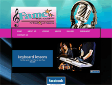 Tablet Screenshot of famemusicacademy.com